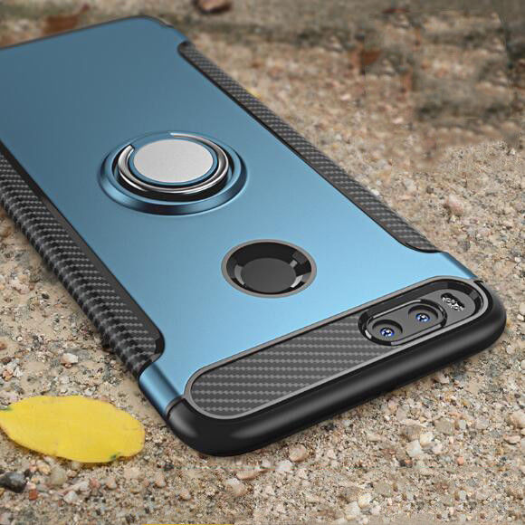 Protectores para celular  para Xiaomi  5x / MI A1 Funda reforzada con anillo v1 Azul